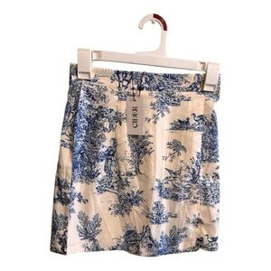 NWT Cider Blue and White Printed Skirt